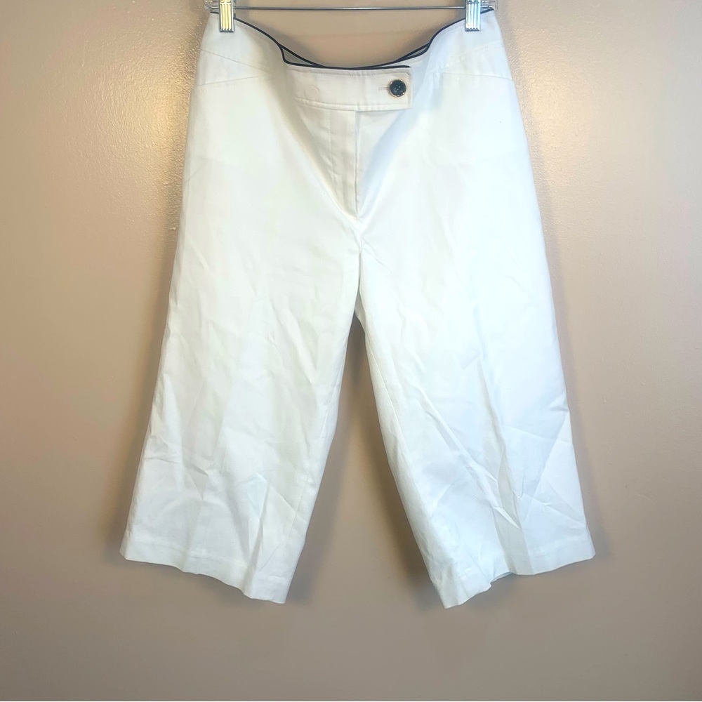 White House Black Market Wide Leg Crop Capri Pants White